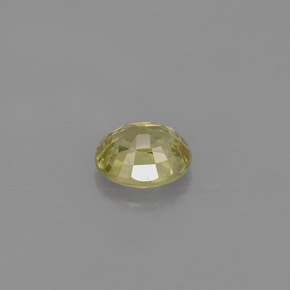 Crisoberilo amarillo natural de 0,71 ct, corte óvalo, VVS-VS