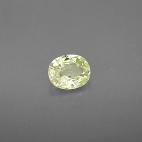 Crisoberilo amarillo natural de 0,90 ct, corte óvalo, VVS-VS
