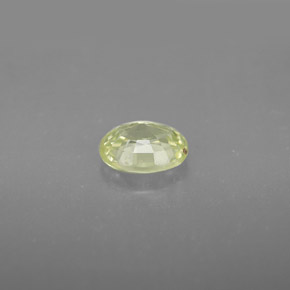 Crisoberilo amarillo natural de 0,90 ct, corte óvalo, VVS-VS