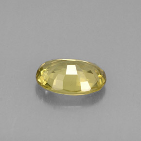 Crisoberilo amarillo natural de 0,68 ct, corte óvalo, VS
