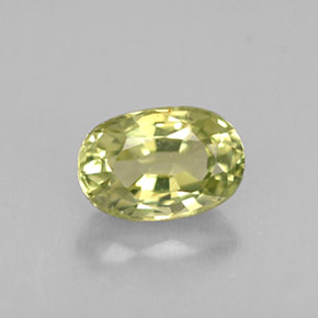 Crisoberilo Verde amarillo natural de 0.71 ct, Corte Óvalo, VS