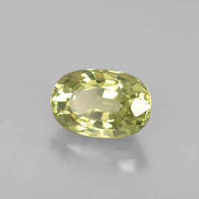 Crisoberilo Verde amarillo natural de 0.71 ct, Corte Óvalo, VS