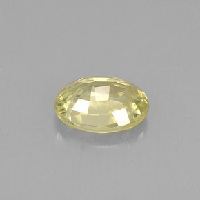 Crisoberilo amarillo natural de 0,62 ct, corte óvalo, VS