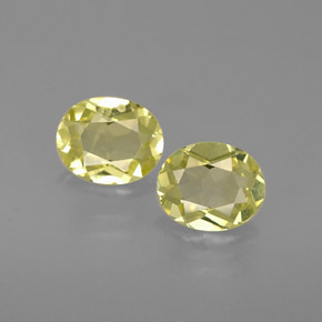 Gemas de crisoberilo amarillo natural de  ct, corte óvalo, VVS-VS