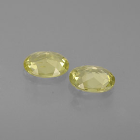 Gemas de crisoberilo amarillo natural de  ct, corte óvalo, VVS-VS