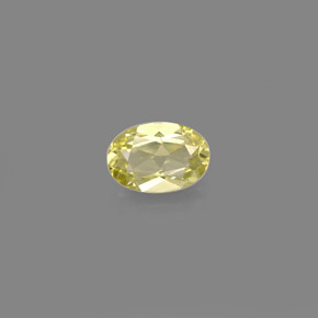 Crisoberilo amarillo natural de 0,52 ct, corte óvalo, VVS