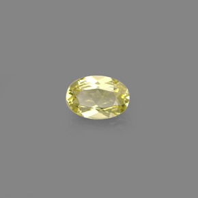 Crisoberilo amarillo natural de 0,52 ct, corte óvalo, VVS