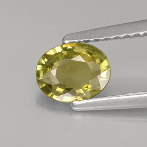 Crisoberilo verde natural de 0,66 ct, corte óvalo, VVS-VS