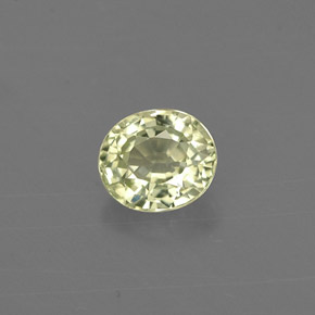 Crisoberilo verde natural de 0,54 ct, corte óvalo, VVS