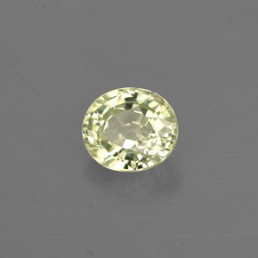 Crisoberilo verde natural de 0,54 ct, corte óvalo, VVS