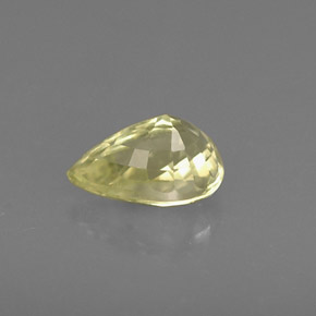 Crisoberilo amarillo natural de 0,58 ct, en forma de pera, VS-SI
