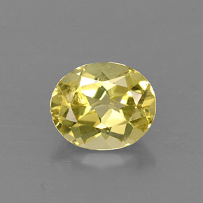 Crisoberilo amarillo natural de 0,72 ct, corte óvalo, VVS-VS