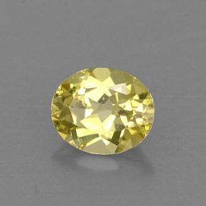 Crisoberilo amarillo natural de 0,72 ct, corte óvalo, VVS-VS
