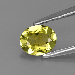 Crisoberilo verde natural de 0,57 ct, corte óvalo, VVS