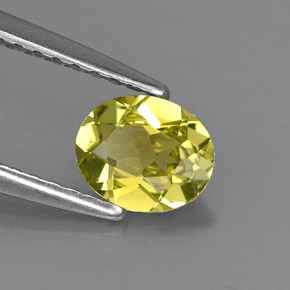 Crisoberilo verde natural de 0,57 ct, corte óvalo, VVS