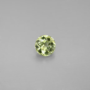 Crisoberilo verde natural de 0,58 ct, corte redondo, VVS