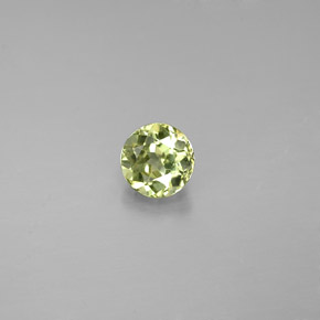Crisoberilo verde natural de 0,58 ct, corte redondo, VVS