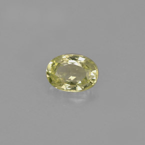Crisoberilo Verde dorado natural de 0.67 ct, Corte Óvalo, VVS-VS