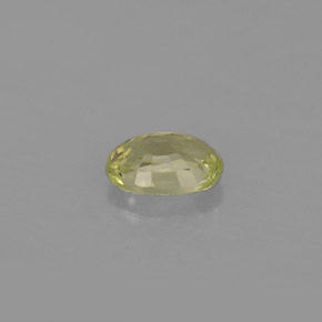 Crisoberilo Verde dorado natural de 0.67 ct, Corte Óvalo, VVS-VS