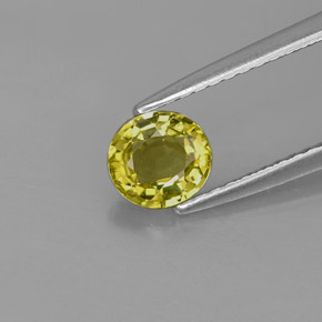 Crisoberilo verde natural de 0,70 ct, corte óvalo, VVS