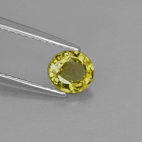 Crisoberilo verde natural de 0,70 ct, corte óvalo, VVS