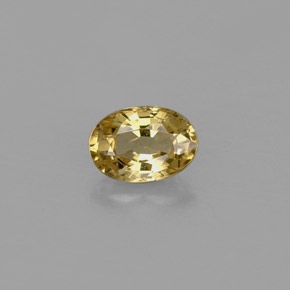 Crisoberilo amarillo natural de 0,65 ct, corte óvalo, VVS-VS