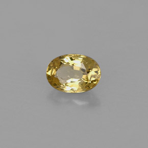 Crisoberilo amarillo natural de 0,65 ct, corte óvalo, VVS-VS