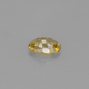 Crisoberilo amarillo natural de 0,65 ct, corte óvalo, VVS-VS