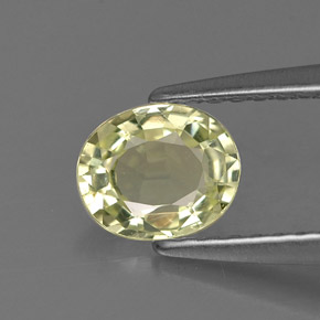 Crisoberilo verde natural de 0,72 ct, corte óvalo, VVS-VS