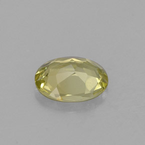 Crisoberilo verde natural de 0,66 ct, corte óvalo, VVS