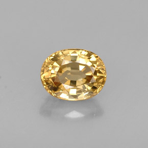 Crisoberilo amarillo natural de 0,90 ct, corte óvalo, VVS