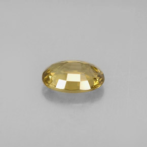 Crisoberilo amarillo natural de 0,96 ct, corte óvalo, VVS