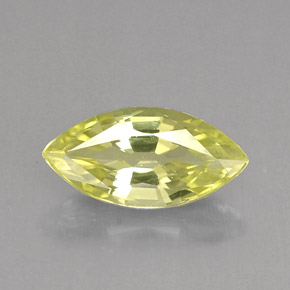 Crisoberilo Amarillo verdoso natural de 1.48 ct, Marquesa, VVS-VS