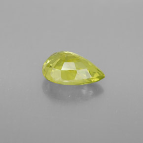 Crisoberilo amarillo natural de 1,44 ct, en forma de pera, VVS-VS