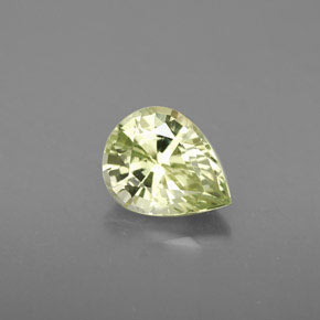 Crisoberilo verde natural de 1,50 ct, en forma de pera, VVS