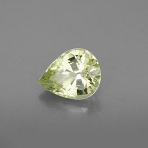 Crisoberilo verde natural de 1,50 ct, en forma de pera, VVS