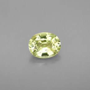 Crisoberilo verde natural de 1,38 ct, corte óvalo, VVS
