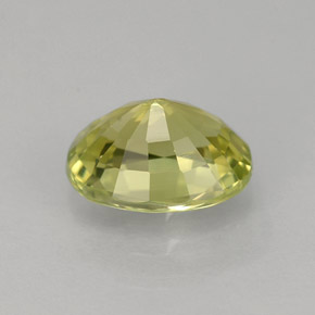 Crisoberilo amarillo natural de 1,45 ct, corte óvalo, VVS