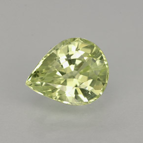 Crisoberilo verde natural de 1,27 ct, en forma de pera, IF