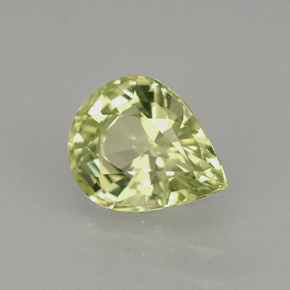 Crisoberilo verde natural de 1,27 ct, en forma de pera, IF