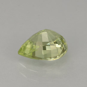 Crisoberilo verde natural de 1,27 ct, en forma de pera, IF