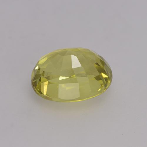 Crisoberilo amarillo natural de 1,41 ct, corte óvalo, VS