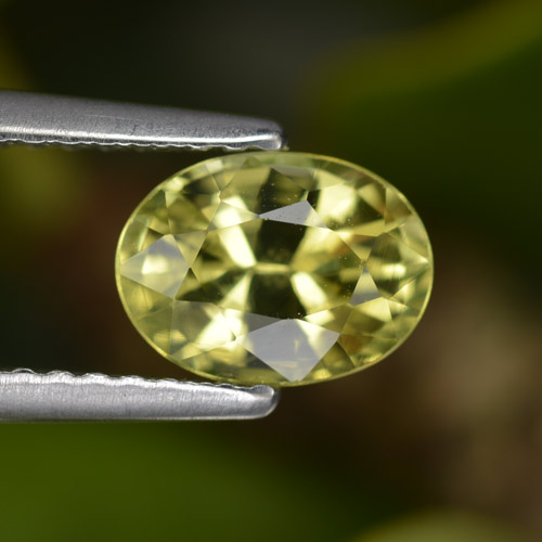 Crisoberilo amarillo natural de 1,41 ct, corte óvalo, VVS-VS