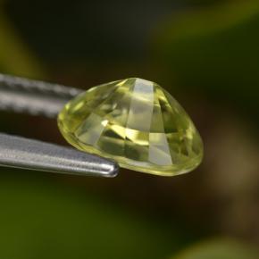 Crisoberilo amarillo natural de 1,41 ct, corte óvalo, VVS-VS
