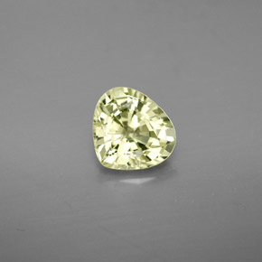 Crisoberilo amarillo natural de 1,24 ct, en forma de pera, VVS