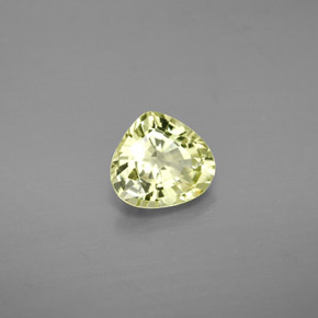 Crisoberilo amarillo natural de 1,24 ct, en forma de pera, VVS