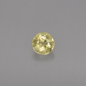 Crisoberilo amarillo natural de 0,46 ct, corte redondo, VVS-VS
