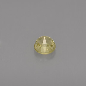 Crisoberilo amarillo natural de 0,46 ct, corte redondo, VVS-VS
