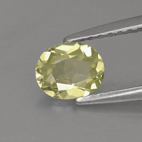 Crisoberilo amarillo natural de 0,57 ct, corte óvalo, VVS-VS