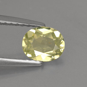 Crisoberilo amarillo natural de 0,57 ct, corte óvalo, VVS-VS